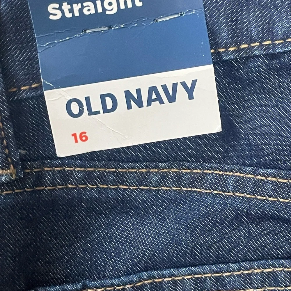 Old Navy Kids New Straight‎ Leg Size 16 Denim Jeans with durable waist band